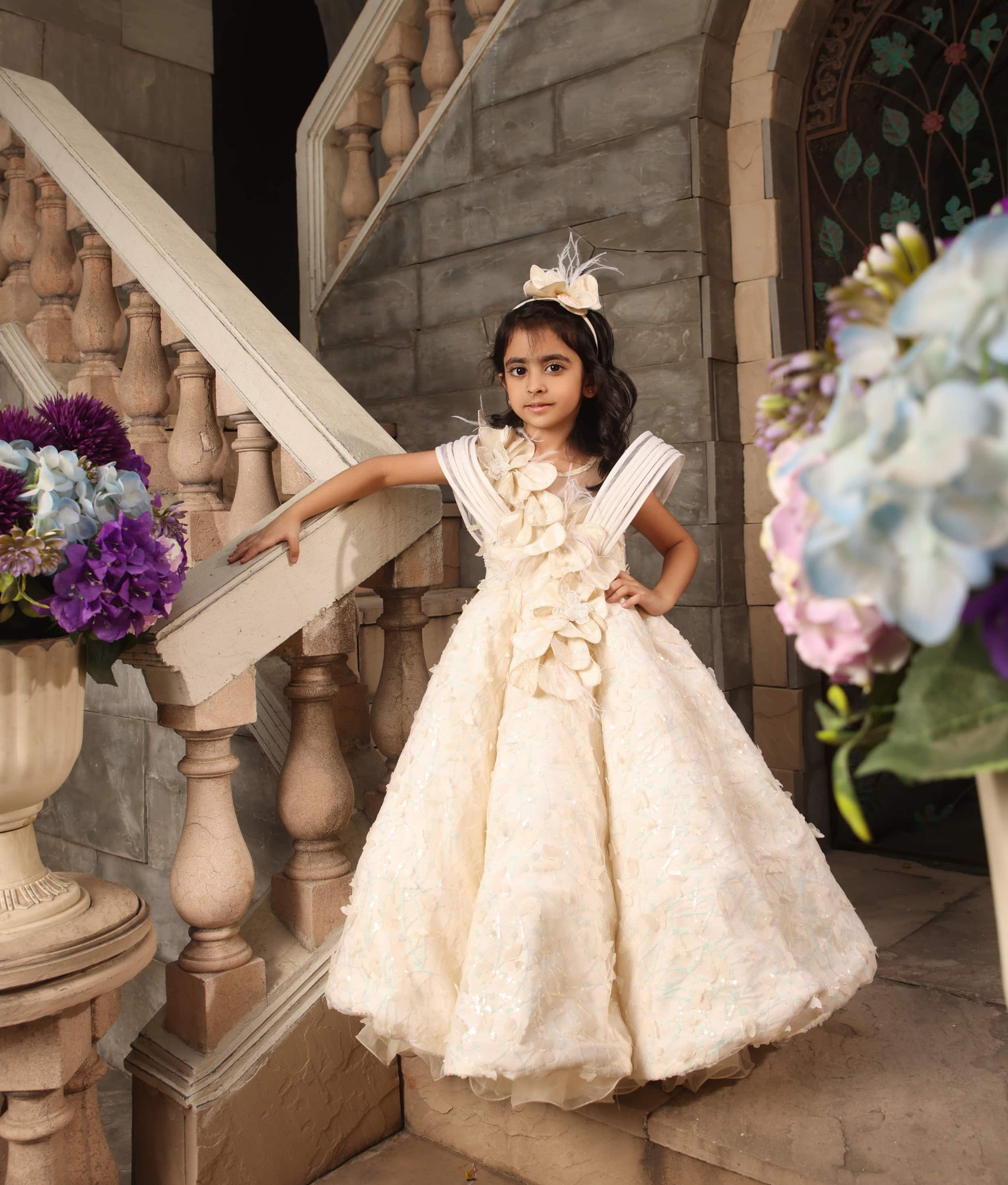 Off-white Butterfly Gown