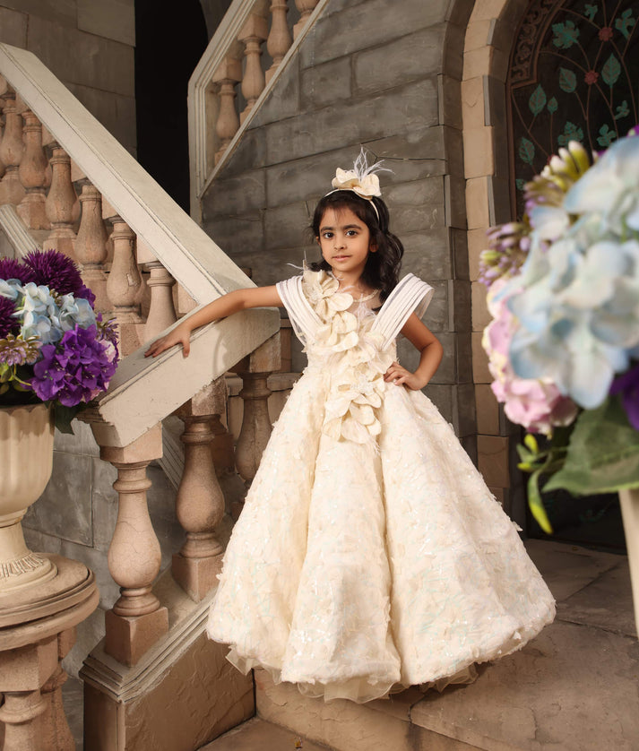 Off-white Butterfly Gown