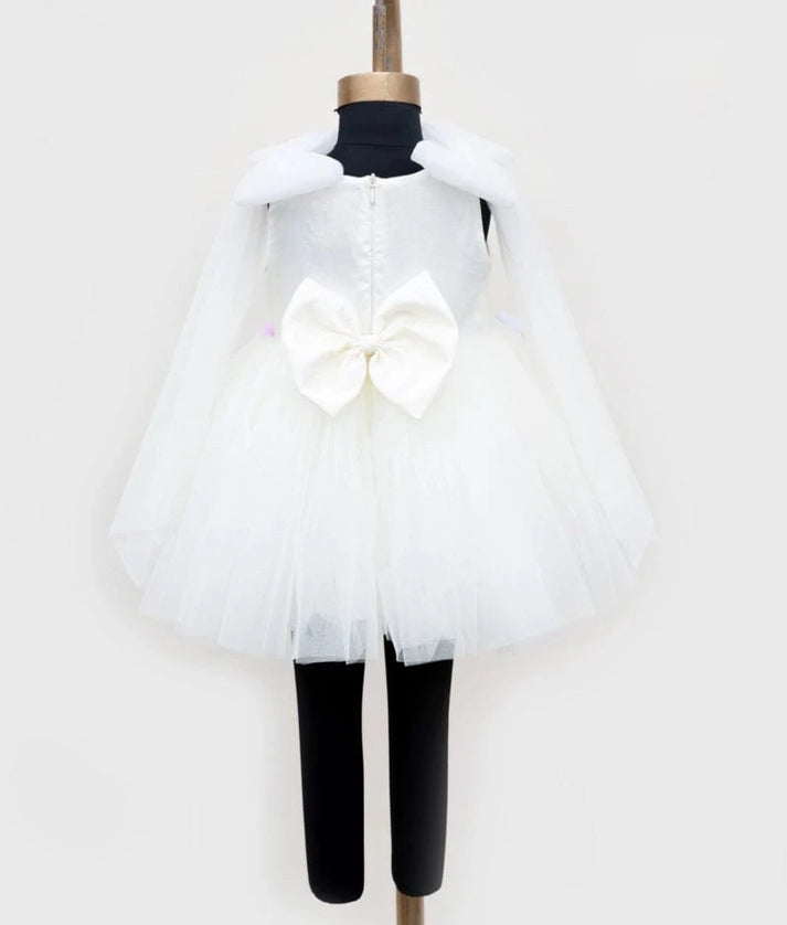 Off white Embroidered Frock