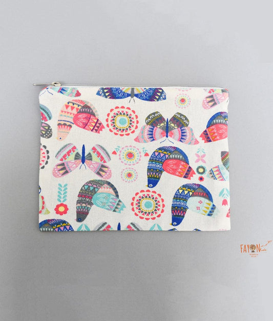 Manufactured by FAYON KIDS (Noida, U.P) Off white Printed Big Pouch