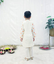 Off-white Phulkari Kurta Set