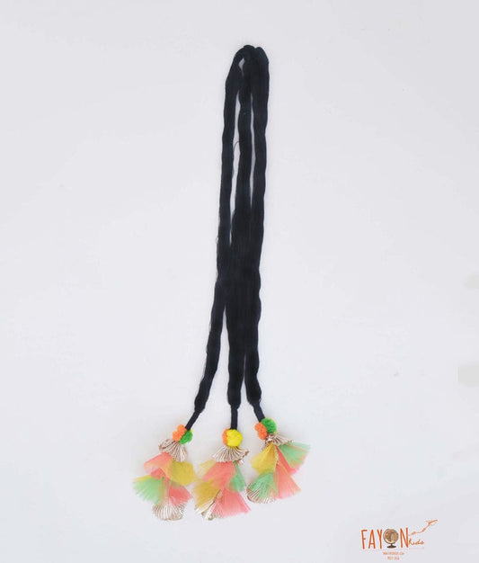 Manufactured by FAYON KIDS (Noida, U.P) Parandi with Colourful Tassels