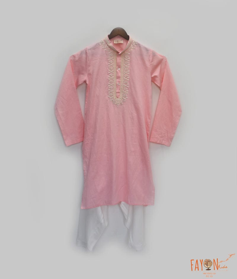 Manufactured by FAYON KIDS (Noida, U.P) Peah Embroidered Kurta Salwar