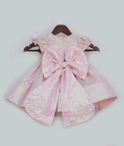 Manufactured by FAYON KIDS (Noida, U.P) Pink 3D Sequence Frock