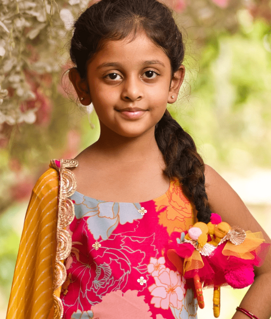 Manufactured by FAYON KIDS (Noida, U.P) Pink and Yellow colour Parandi