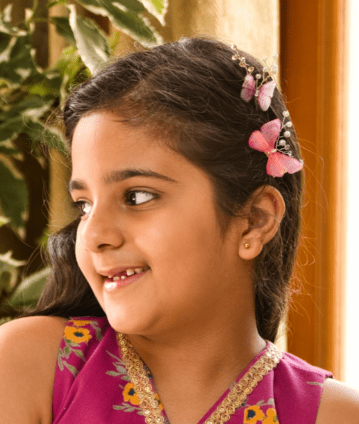 Manufactured by FAYON KIDS (Noida, U.P) Pink Butterfly Hair Accessory