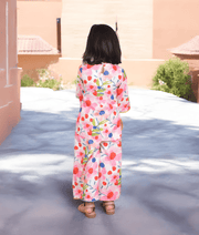 Manufactured by FAYON KIDS (Noida, U.P) Pink Floral Printed Kurti with Pants for Girls