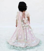Manufactured by FAYON KIDS (Noida, U.P) Pink Gota Embroidered Lehenga Set