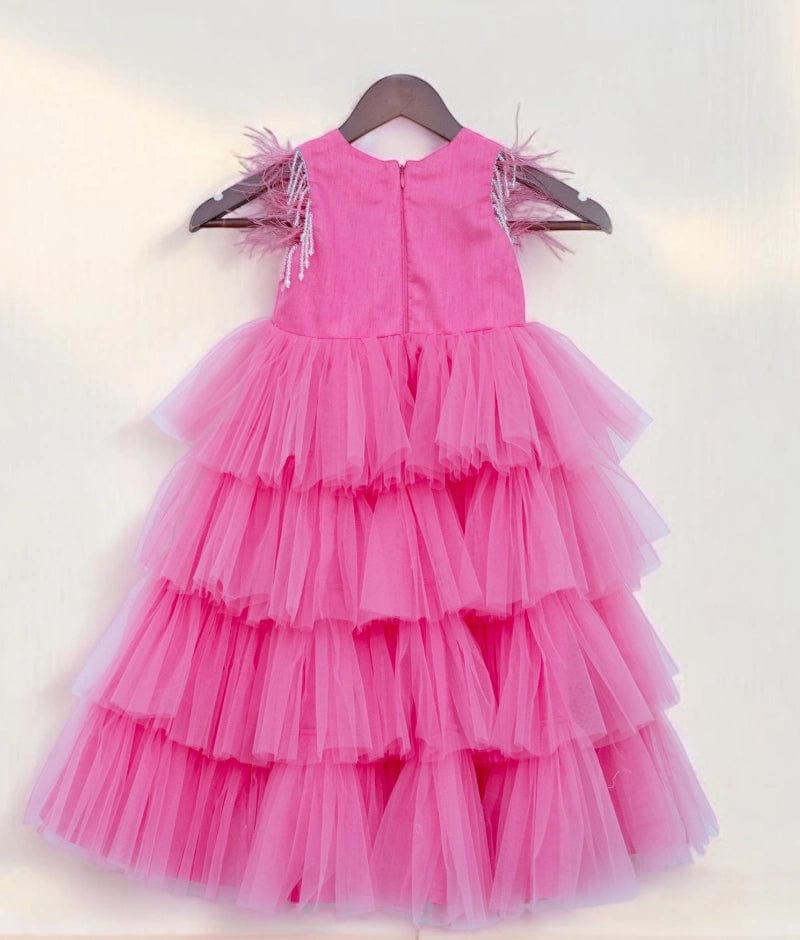 Pink Net Gown