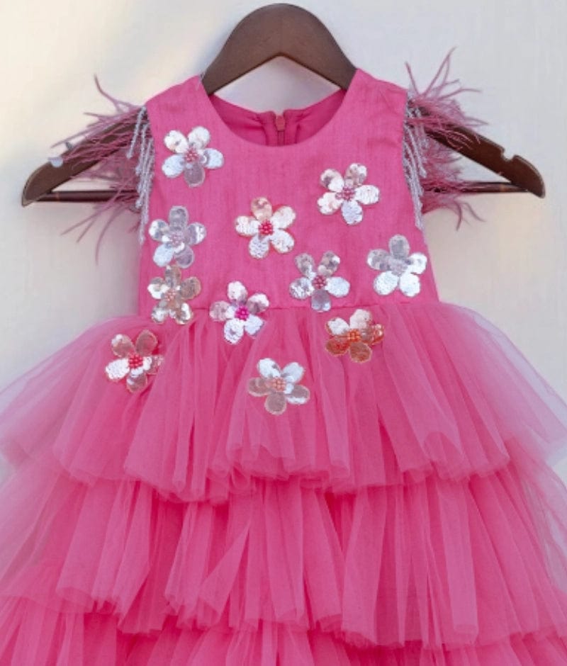 Pink Net Gown