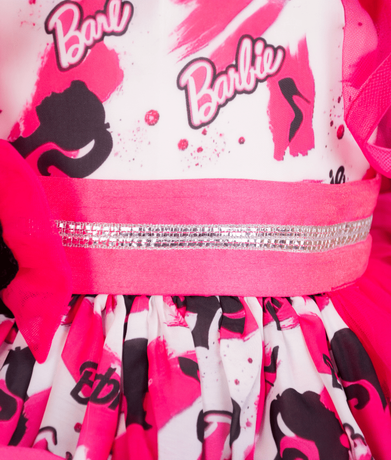 Manufactured by FAYON KIDS (Noida, U.P) Pink Printed Dress for Girls