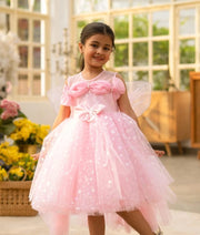 Pink Star Net Dress