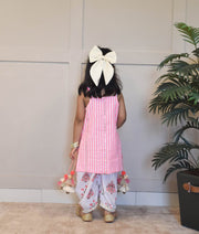 Pink Stripe Kurti Salwar