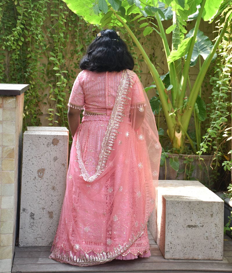 Manufactured by FAYON KIDS (Noida, U.P) Pink Thread Lehenga Choli