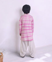 Manufactured by FAYON KIDS (Noida, U.P) Pink Tie & Dye Kurta with Salwar