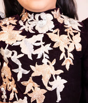 Manufactured by FAYON KIDS (Noida, U.P) Regal Burgundy Velvet Anarkali