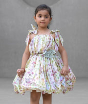 Shine & Swirl Metallic Frock
