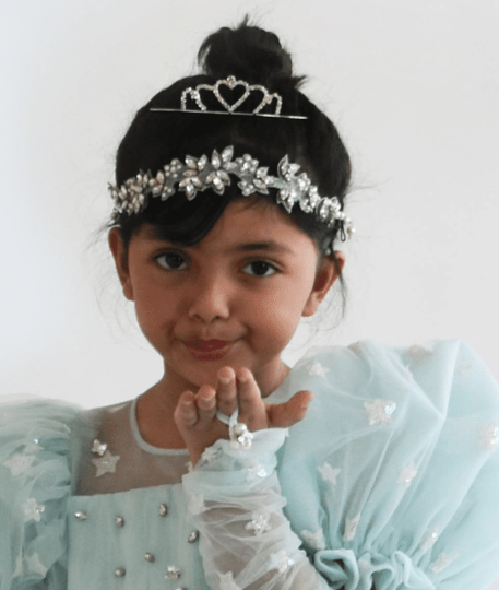 Manufactured by FAYON KIDS (Noida, U.P) Silver Crown for Girls
