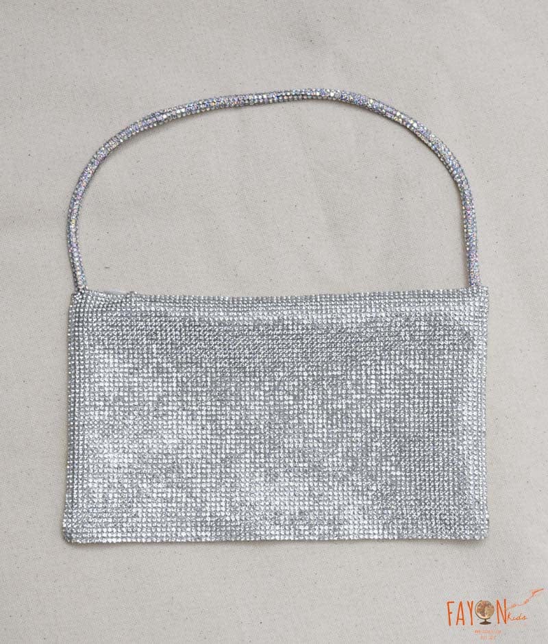 Manufactured by FAYON KIDS (Noida, U.P) Silver Stone Purse for Girls