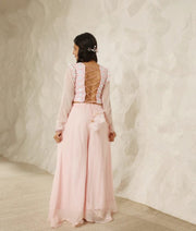 Manufactured by FAYON KIDS (Noida, U.P) Sparkling Grace: Baby Pink Mirror-Embroidered Set