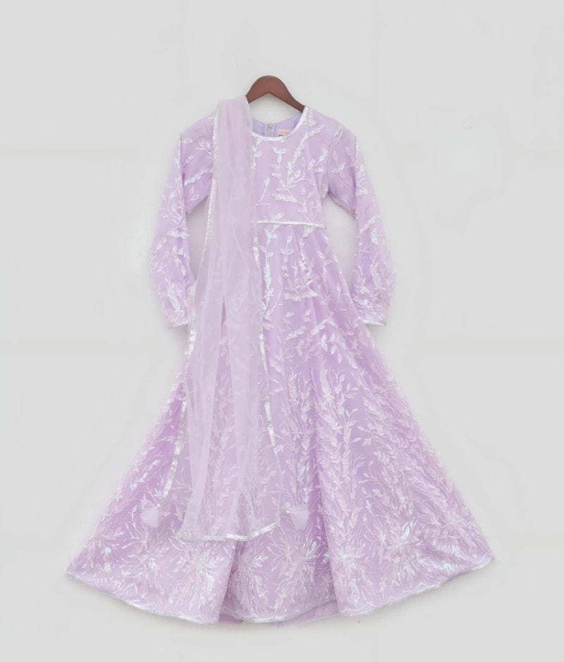 Manufactured by FAYON KIDS (Noida, U.P) Sparkling Lilac Anarkali