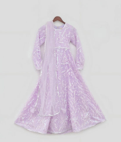 Manufactured by FAYON KIDS (Noida, U.P) Sparkling Lilac Anarkali