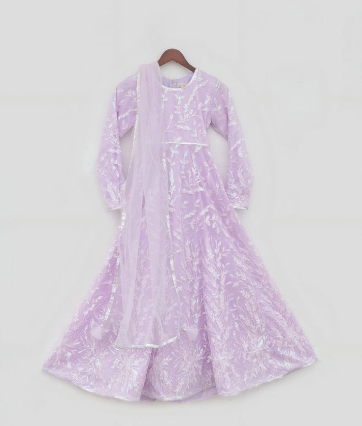 Manufactured by FAYON KIDS (Noida, U.P) Sparkling Lilac Anarkali