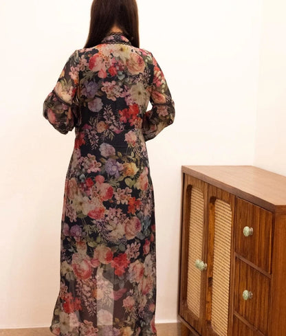Manufactured by FAYON KIDS (Noida, U.P) Vintage Floral High-Low Dress