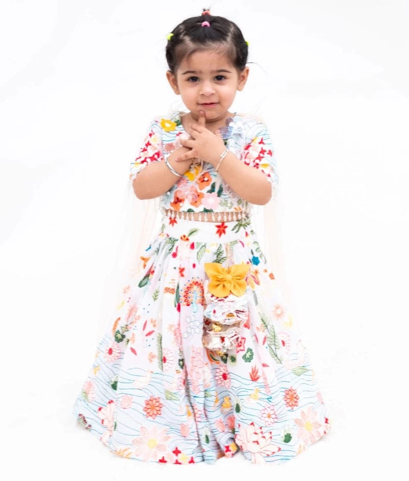 White Embroidered Lehenga Choli
