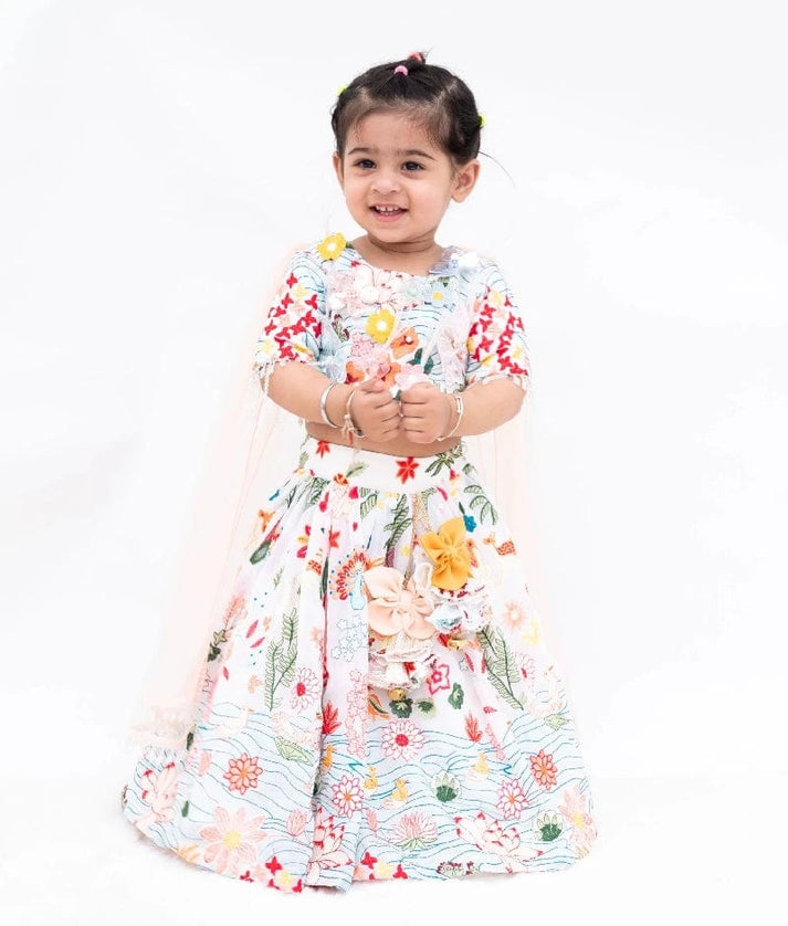 White Embroidered Lehenga Choli