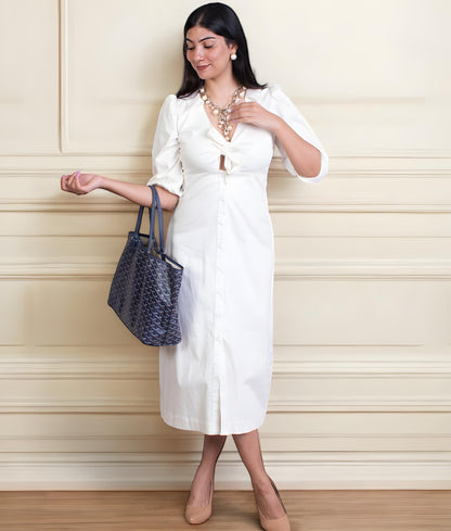 Manufactured by FayonKids Offwhite A Line Dress