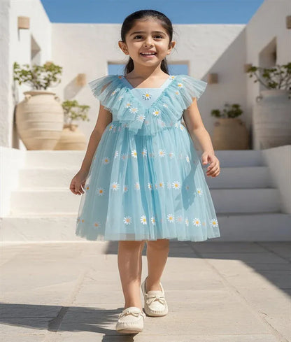 Pret Blue Bloom Net Dress