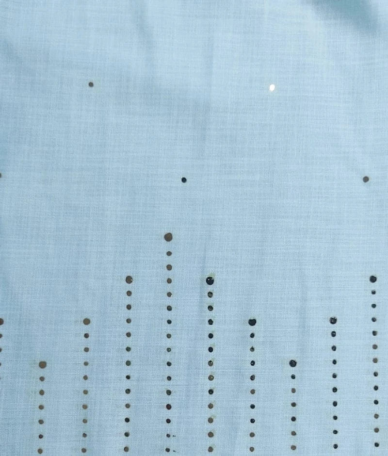 Pret Blue Faux Mukaish Work Kurti with Sharara