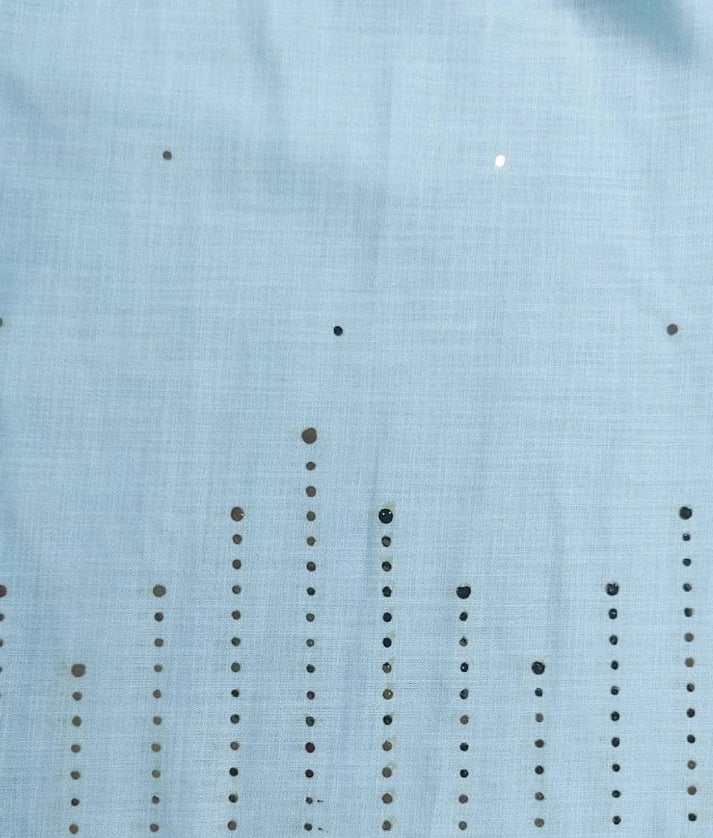 Pret Blue Faux Mukaish Work Kurti with Sharara