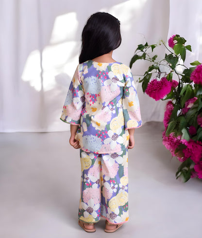 Pret Floral Printed Kurti with Sharara