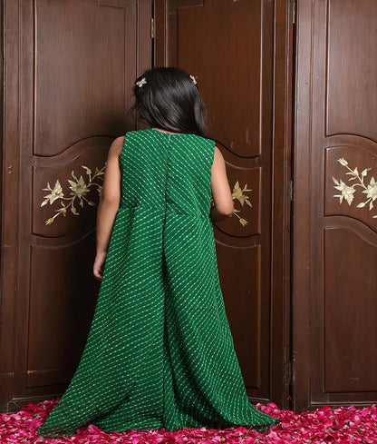 Pret Green Bandhej Jumpsuit