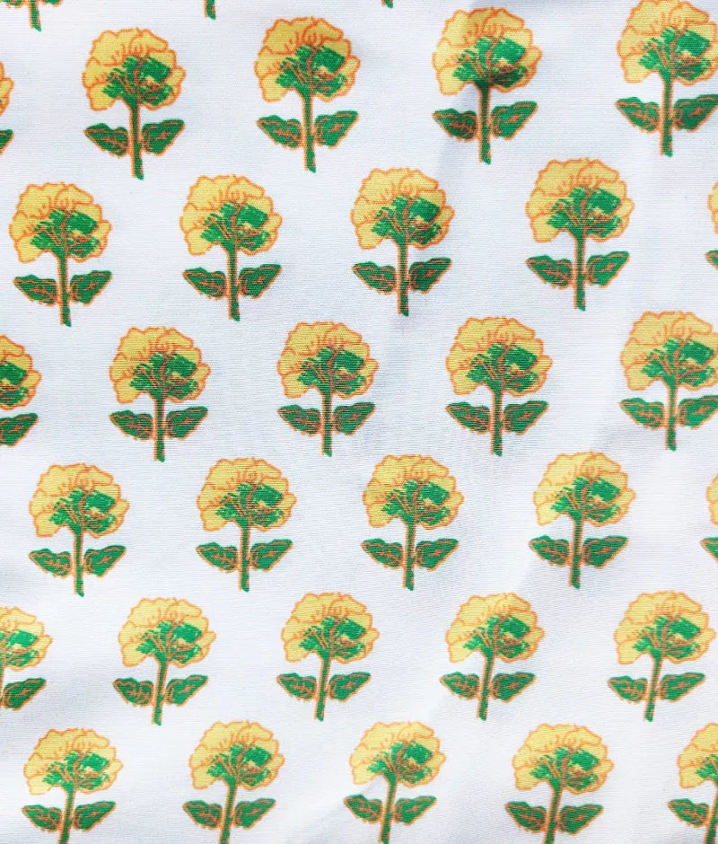 Pret Green Embroidered Top with Printed Sharara