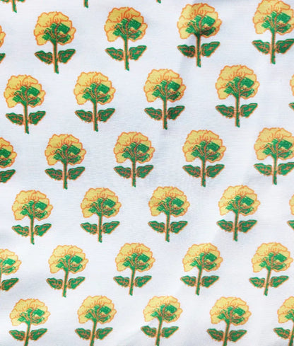 Pret Green Embroidered Top with Printed Sharara