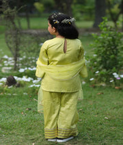 Pret Green Gota tulip Kurti with Farshi Salwar