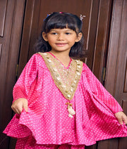 Pret Pink Bandhej Kurti with Salwar