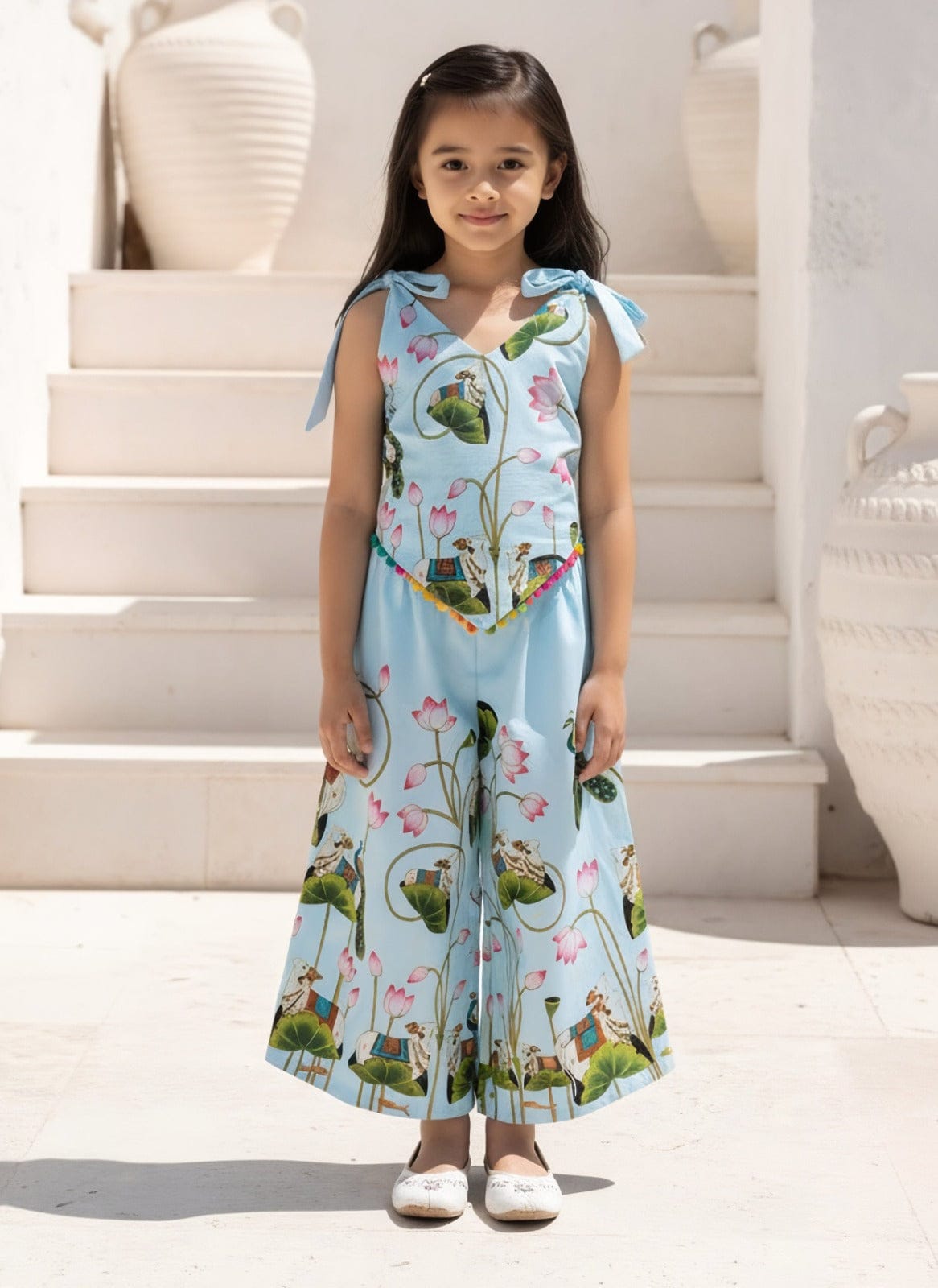 Pret Printed Crop Top with Plazo