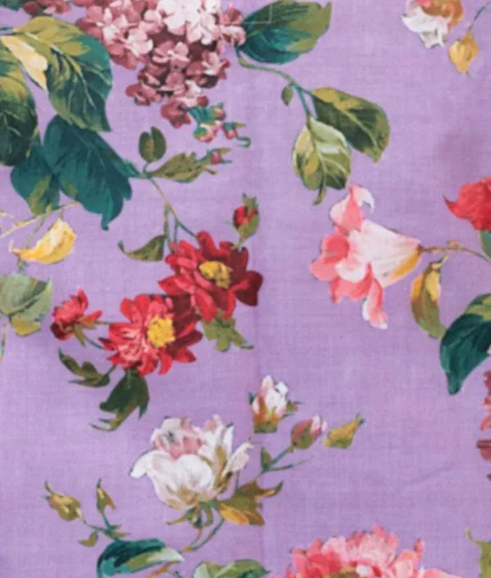 Pret Purple Printed Kurti with Plazo