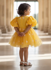 Pret Yellow Bloom Net Frock