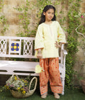 Pret Yellow Kurti with Hearts Printed Farshi Salwar