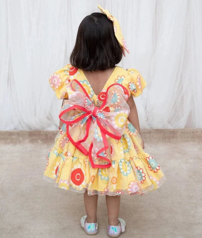 Pret Yellow Organza frock