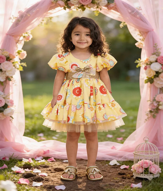 Pret Yellow Organza frock