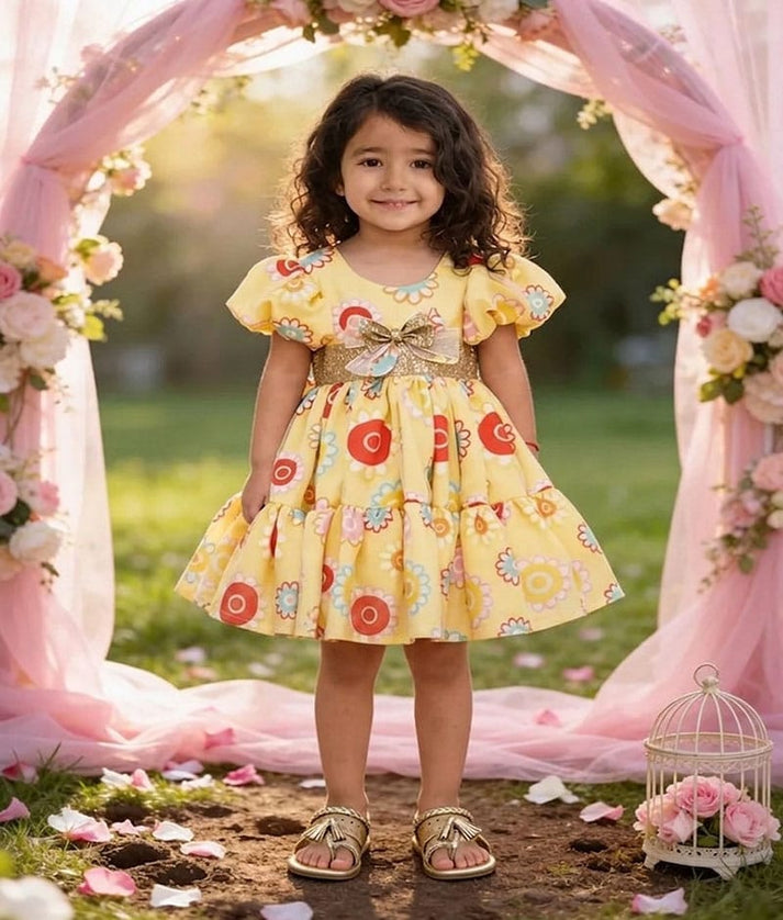 Pret Yellow Organza frock