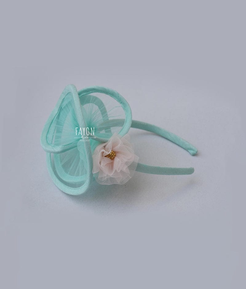 Fayon Kids Aqua Blue Half Hat for Girls