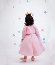 Baby Pink Unicorn Dress with Jacket for Girls
