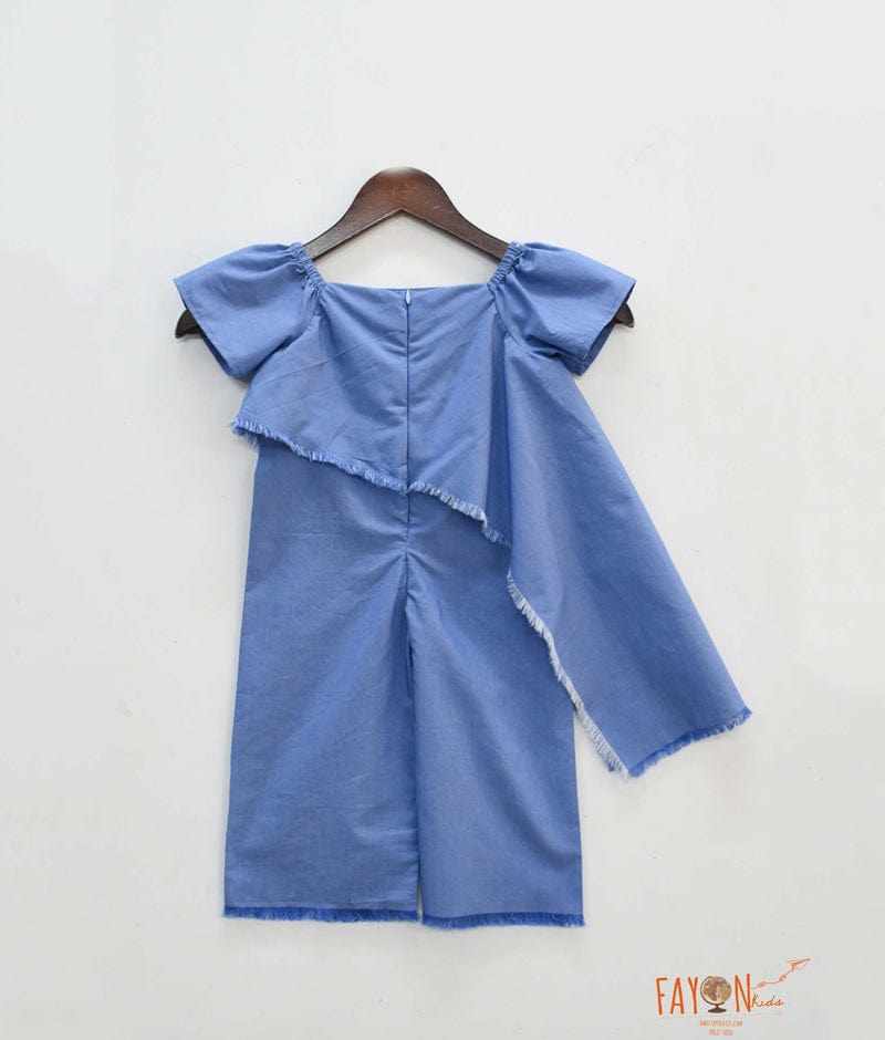 Fayon Kids Blue Demin Jumpsuit for Girls